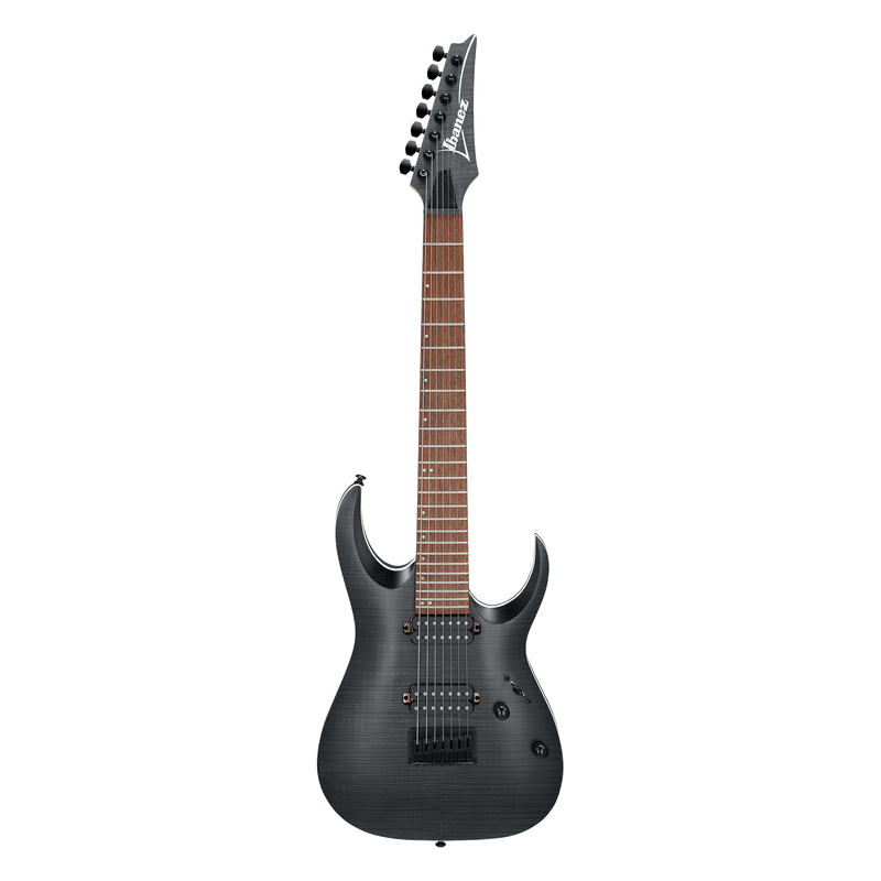 Ibanez RGA Standard 7 String Electric Guitar, Transparent Gray Flat