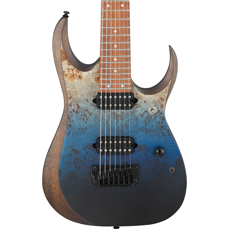 Ibanez RGD7521PB RGD Standard 7 String Electric Guitar, Deep Seafloor Fade Flat