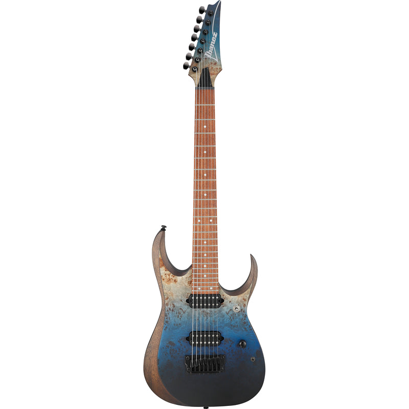Ibanez RGD7521PB RGD Standard 7 String Electric Guitar, Deep Seafloor Fade Flat
