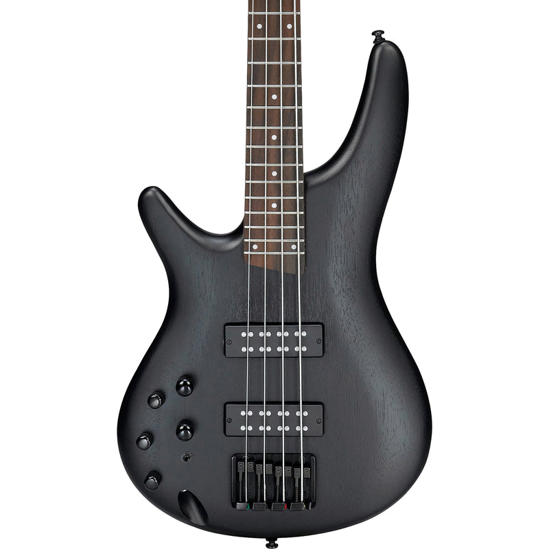 Ibanez SR Standard 4 Left-Handed Electric Bass Guitar, Weathered Black
