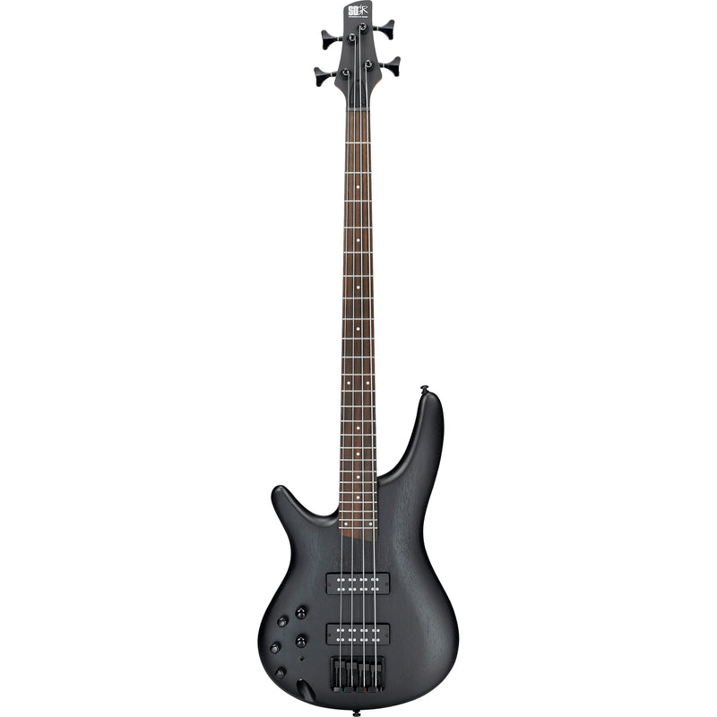 Ibanez SR Standard 4 Left-Handed Electric Bass Guitar, Weathered Black
