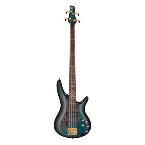 Ibanez SR Standard 4 String Electric Bass Guitar, Tropical Seafloor Bu Ibanez SR Standard 4 String Electric Bass Guitar, Tropical Seafloor Bu