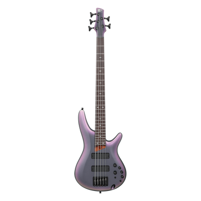 Ibanez SR505E Standard 5 String Electric Bass Guitar, Black Aurora Burst
