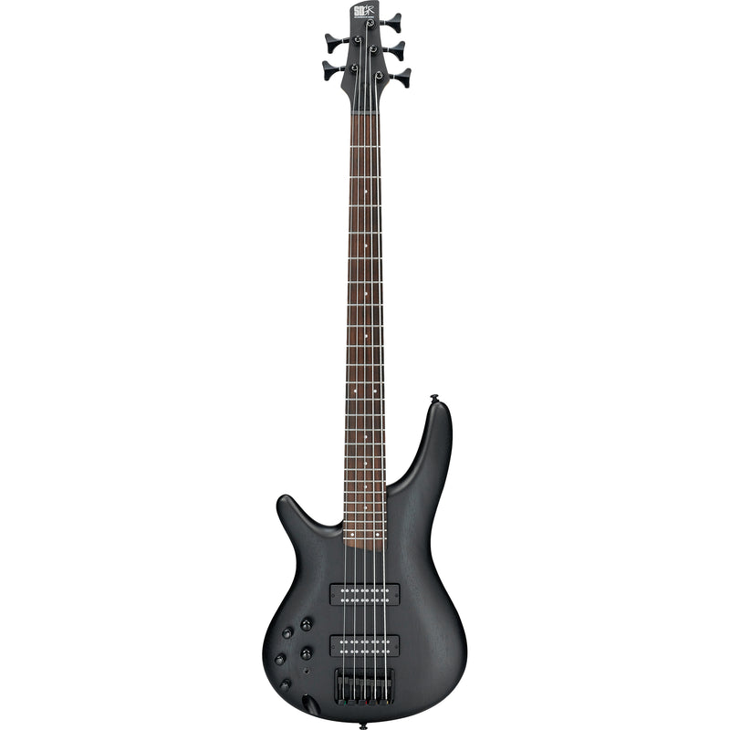 Ibanez Standard SR305EBL Left-Handed 5 String Electric Bass, Weathered Black