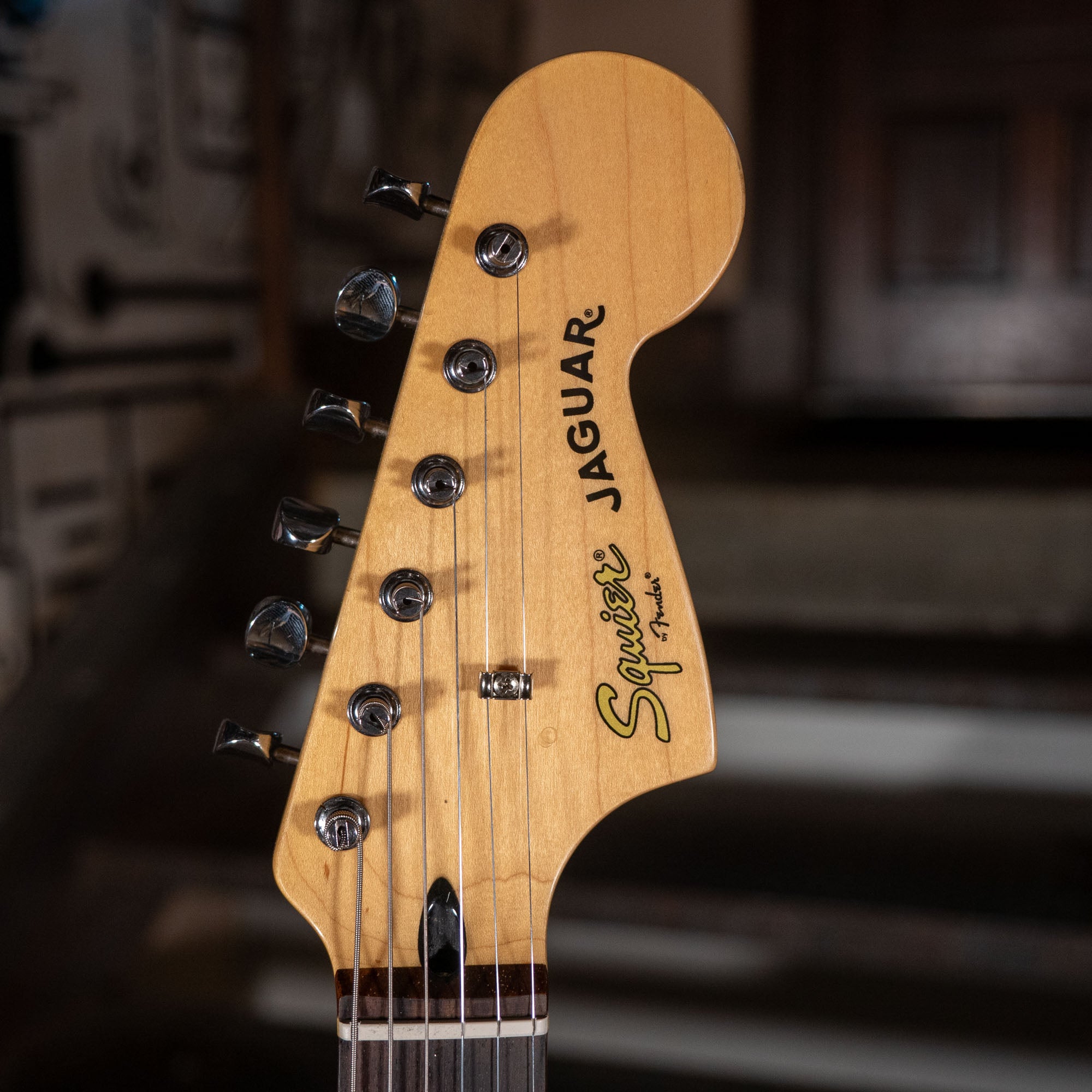 Squier Vintage Modified Jaguar Surf Green - Used – Russo Music