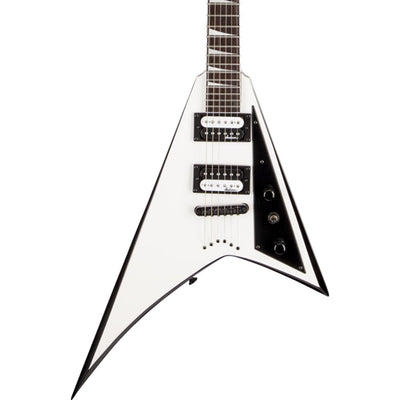 Jackson JS32T Rhoads, Strings-Thru Body - White With Black Bevels