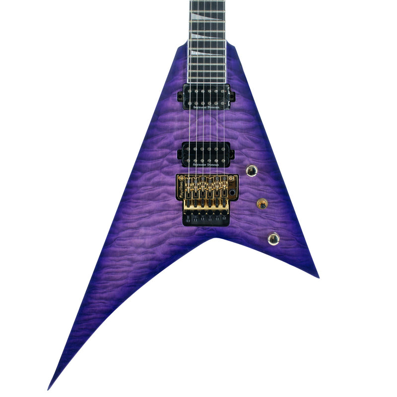 Jackson Pro Series Rhoads RR24Q Ebony, Transparent Purple