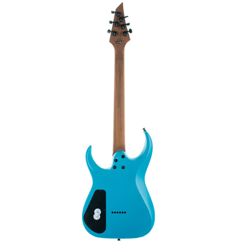 Jackson Pro Series Signature Misha Mansoor Juggernaut HT6, Caramelized Maple, Matte Blue Frost