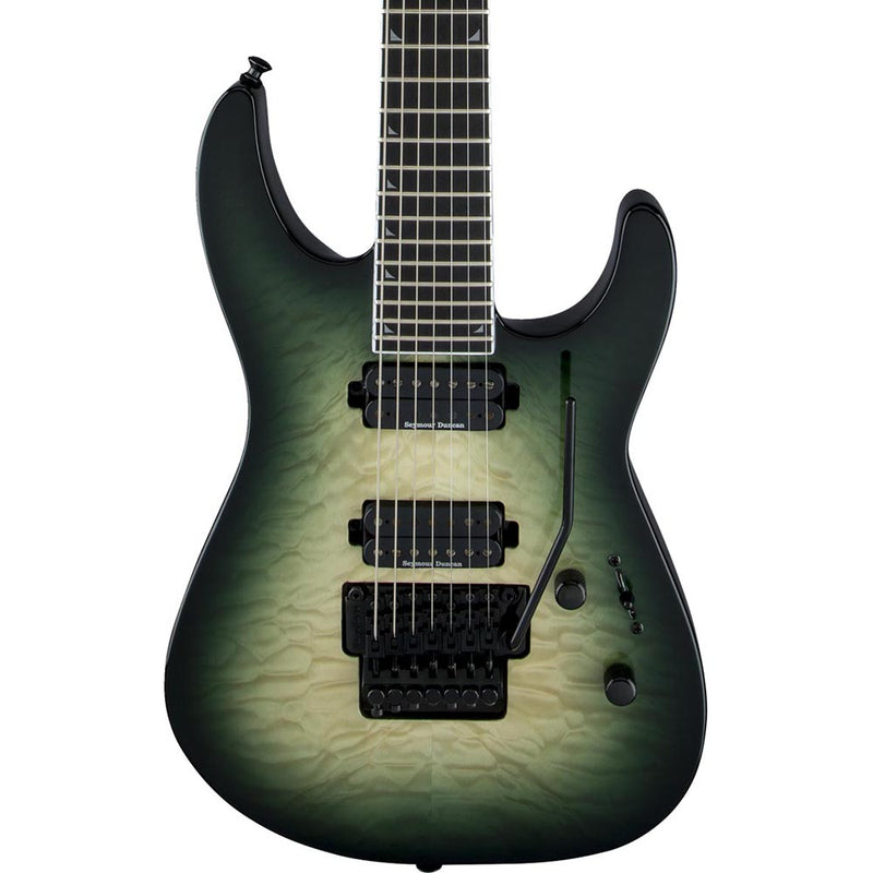 Jackson Pro Series Soloist SL7Q - Ebony - Alien Burst