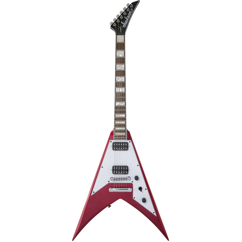 Jackson X Series Signature Scott Ian King V KVXT Electric Guitar, Laurel, Candy Apple Red