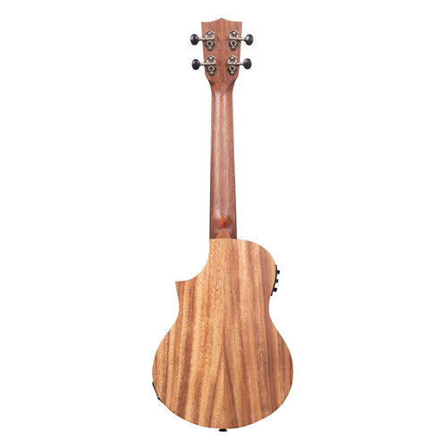 Kala Teak Tri-Top Tenor Ukulele With Cutaway And EQ