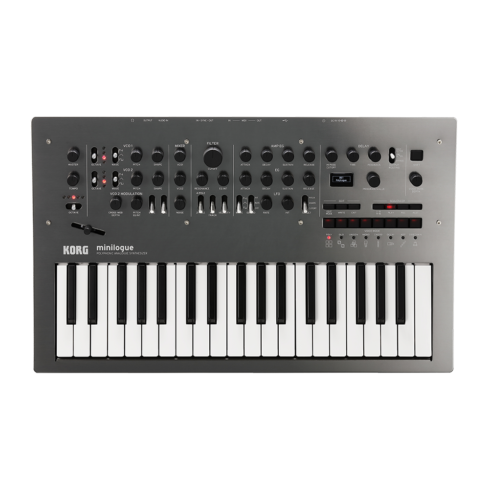 Korg Minilogue Polyphonic 4-Voice Analogue Synthesizer with Presets