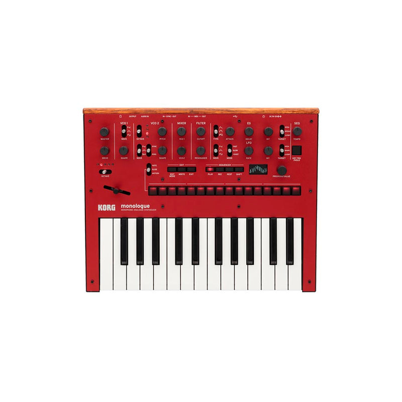 Korg Monologue Monophonic Analog Synthesizer With Presets - Red