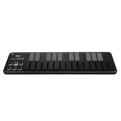 Korg nanoKEY2 USB Powered Slim Line Keyboard Controller, Black