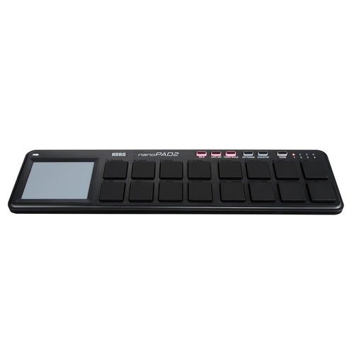 Korg nanoPAD2 USB Powered Slim Line Pad Controller, Black