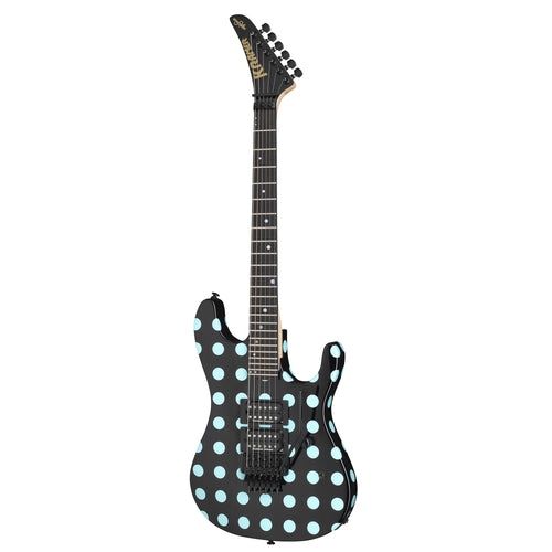 Kramer NightSwan Black With Blue Polka Dots