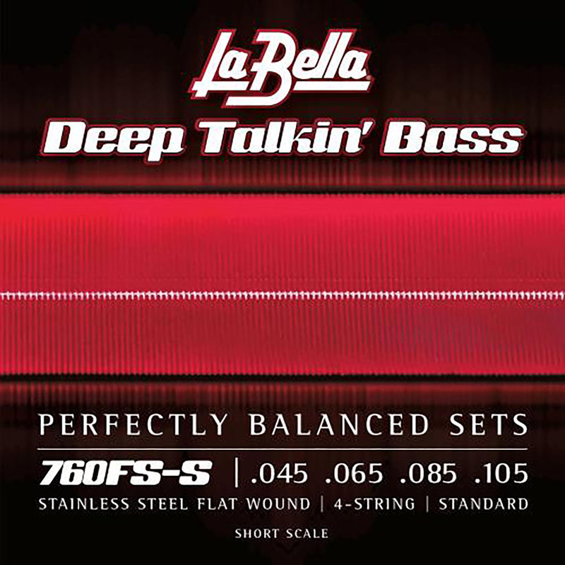 La Bella 45-105 Deep Talkin' Bass Flats Standard Short Scale
