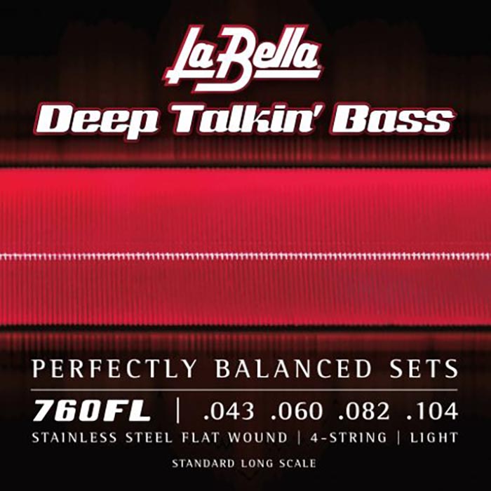La Bella 43-104 Deep Talkin' Bass Flatwound, Light