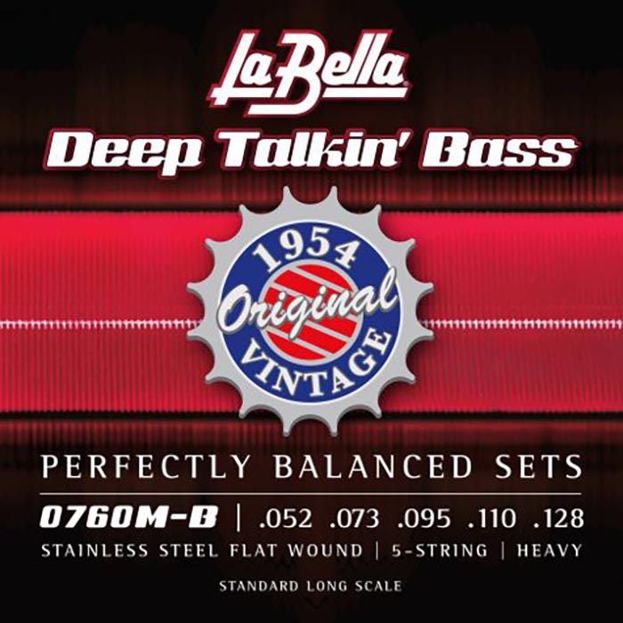 La Bella 52-128 Deep Talkin' Bass 1954 Originals Flatwound 5 String