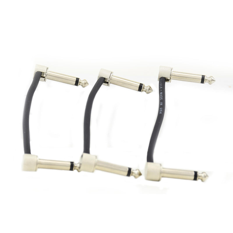 Lava Cable 3 Pack 3" Tightrope Patch Cable, Black