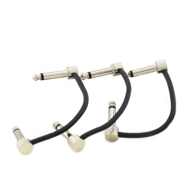 Lava Cable 3 Pack 4" Tightrope Patch Cable, Black