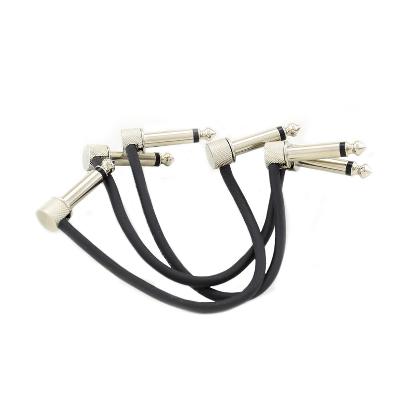 Lava Cable 3 Pack 6" Tightrope Patch Cable Reverse Plugs, Black