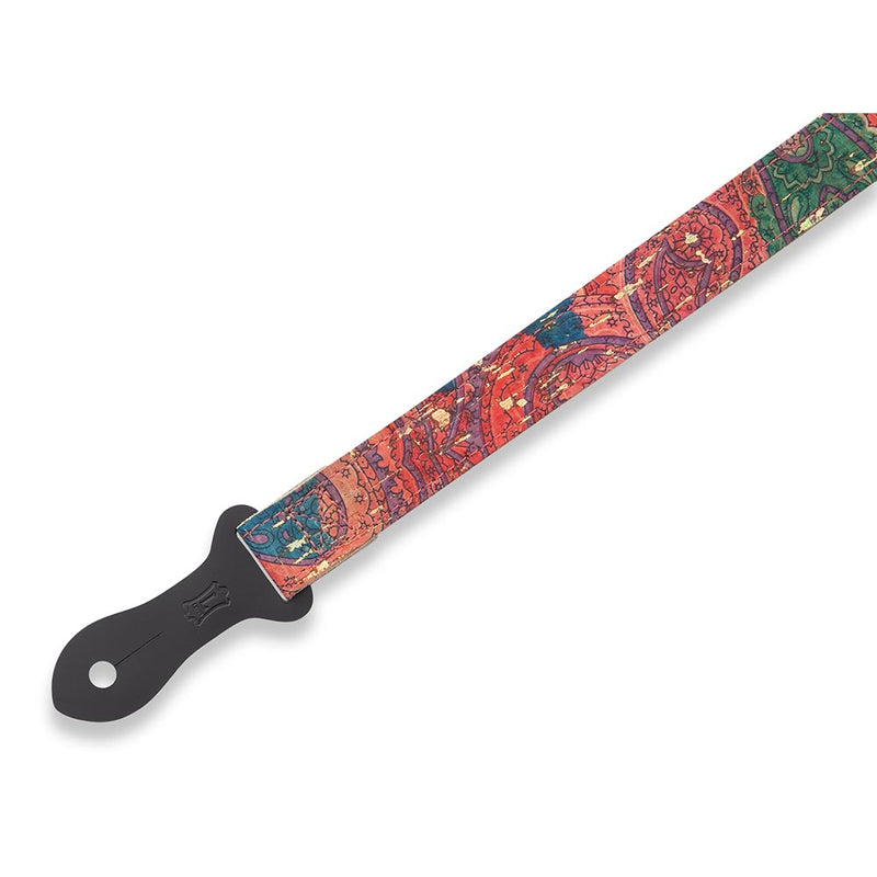 Levys 1 Inch Paisley Wide Cork Strap For Mandolin and Ukulele