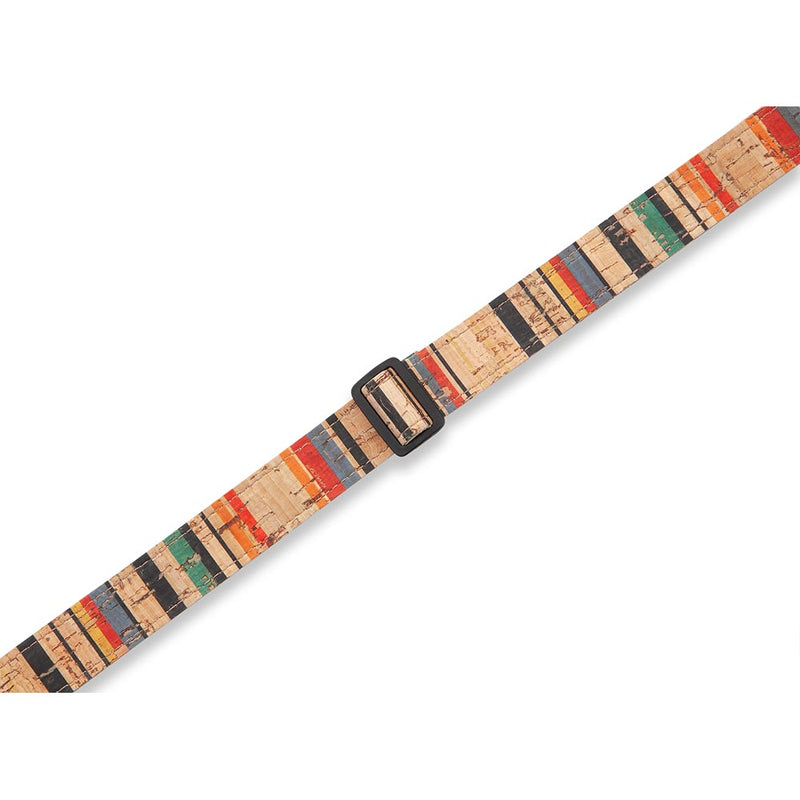 Levys 1 Inch Stripe Wide Cork Strap For Mandolin and Ukulele