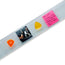 Levys 2 1/2 Inch Vinyl Guitar Strap Two Ply Clear Vinyl With 4 Pocket Stitch Pattern