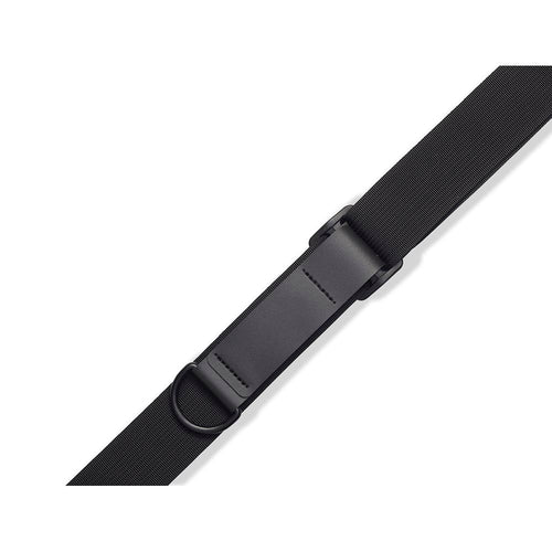 Levys 2.5 Inch Right Height Ergonomic Padded Ripchord Guitar Strap Black