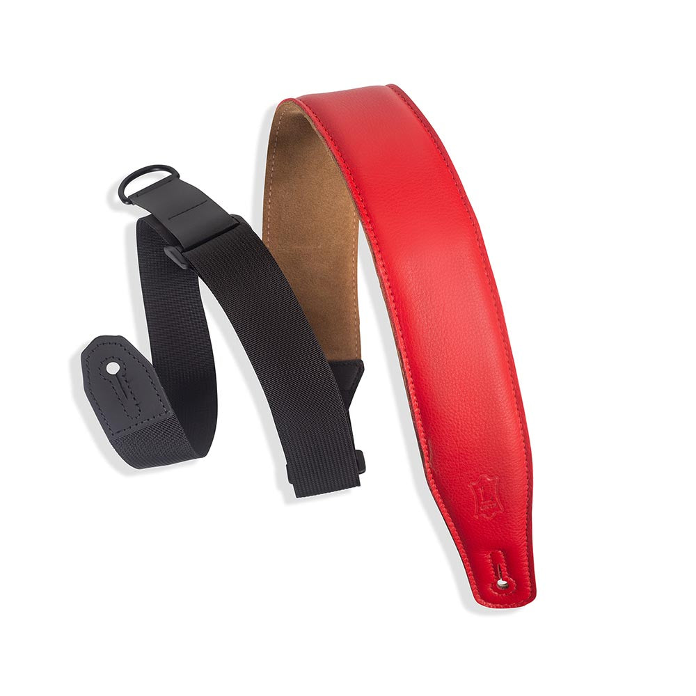Levys 2.5 Inch Right Height Garment Padded Strap Red