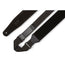 Levys 2.5 Inch Right Height Suede Padded Ripchord Guitar Strap Black