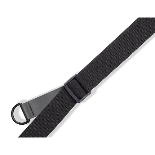 Levys 2.5 Inch Right Height Suede Padded Ripchord Guitar Strap Black