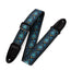 Levys 2 Inch 60's Hootenanny Jacquard Weave Guitar Strap Floral Blue Yellow