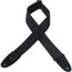 Levys 2 Inch Black Cotton Guitar Strap