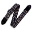 Levys 2 Inch Cotton Guitar Strap With Black Plastic Loop And Slide, Spider Web