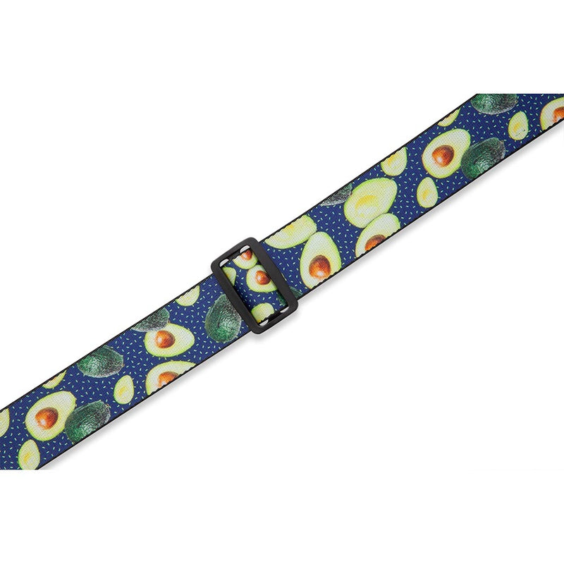 Levys 2 Inch Fruit Salad Avocado Guitar Strap Polyester