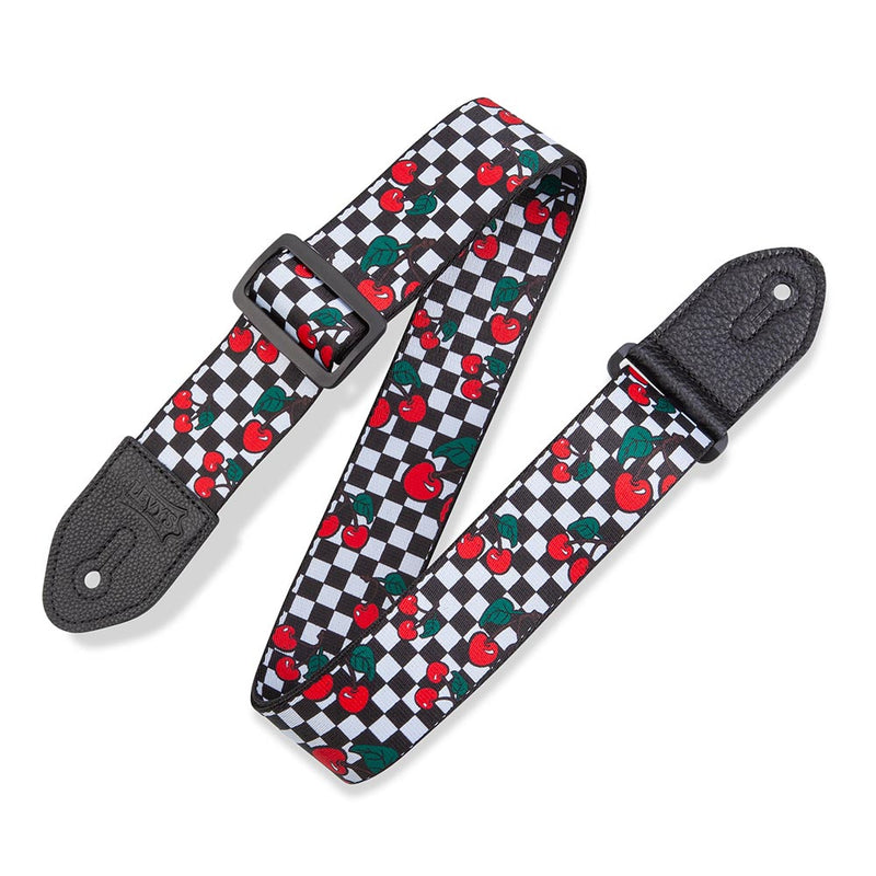 Levys 2 Inch Fruit Salad Cherries Guitar Strap Polyester