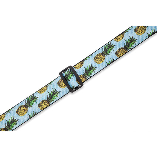 Levys 2 Inch Fruit Salad Pineapple Guitar Strap Polyester