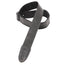 Levys 2 Inch Garment Leather Guitar Strap With Easyslide Polypropylene, Black