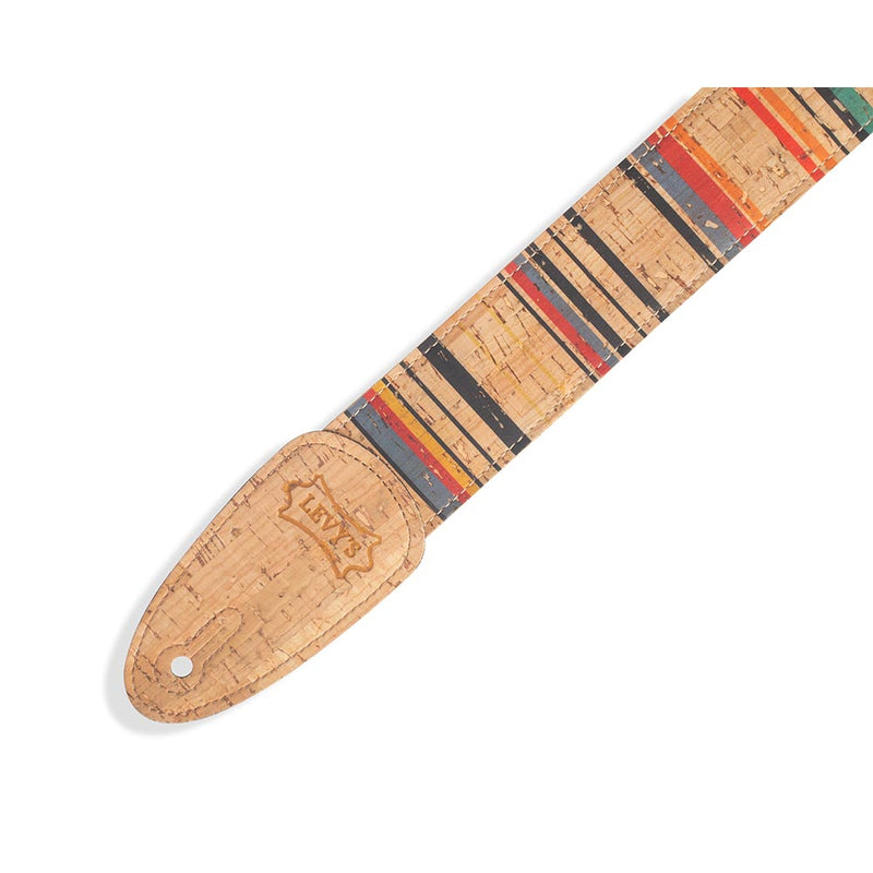 Levys 2 Inch Nantucket Cork Strap White Blue Red Yellow