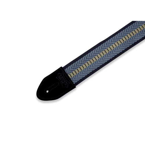 Levys 2 Inch Pelham Weave Cotton Guitar Strap Blue Green Navy