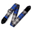 Levys 2 Inch Polyester Guitar Strap With Black Plastic Loop And Slide, Cobalt Plaid