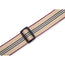 Levys 2 Inch Prep Stripe Cotton Guitar Strap Tan Burgundy Black