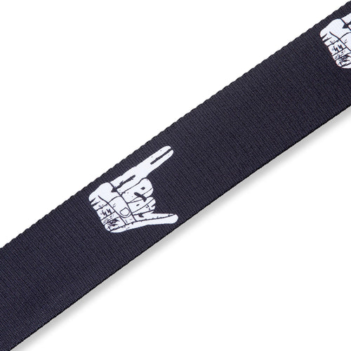 Levys 2 Inch Print Guitar Strap On Polyester, Heavy Metal