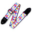 Levys 2 Inch Print Guitar Strap On Polyester, Neon Block