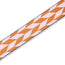 Levys 2 Inch Print Guitar Strap On Polyester Offset Arrow, Tan And Pink
