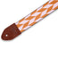 Levys 2 Inch Print Guitar Strap On Polyester Offset Arrow, Tan And Pink
