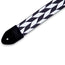 Levys 2 Inch Print Guitar Strap On Polyester Offset Arrow, Black And White