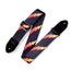 Levys 2 Inch Print Guitar Strap On Polyester, Rainbolt Black And Red